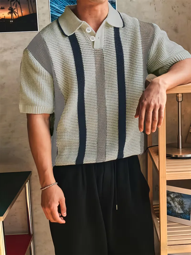 Polo met V-neck en korte mouw - Image 11