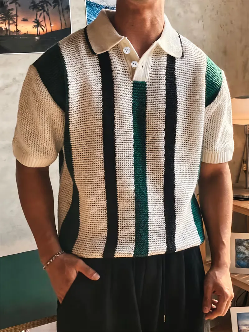 Polo met V-neck en korte mouw - Image 12