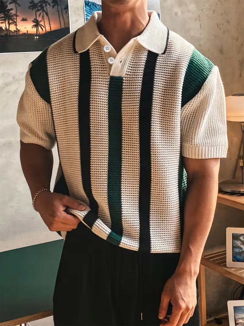 Polo met V-neck en korte mouw - Image 14