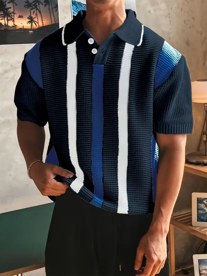 Polo met V-neck en korte mouw - Image 4