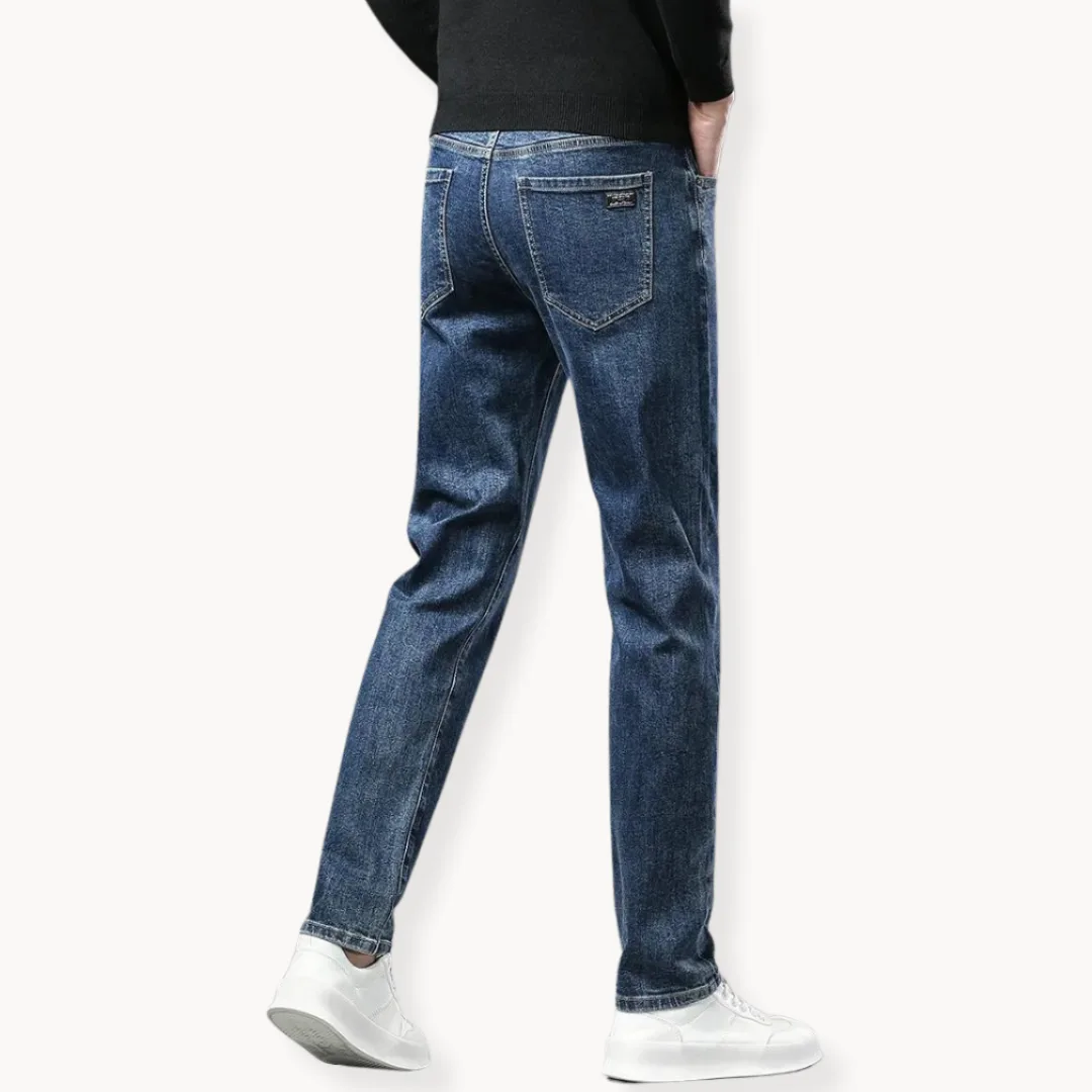 Rechtdoorlopende jeans met fleece voering - Image 4