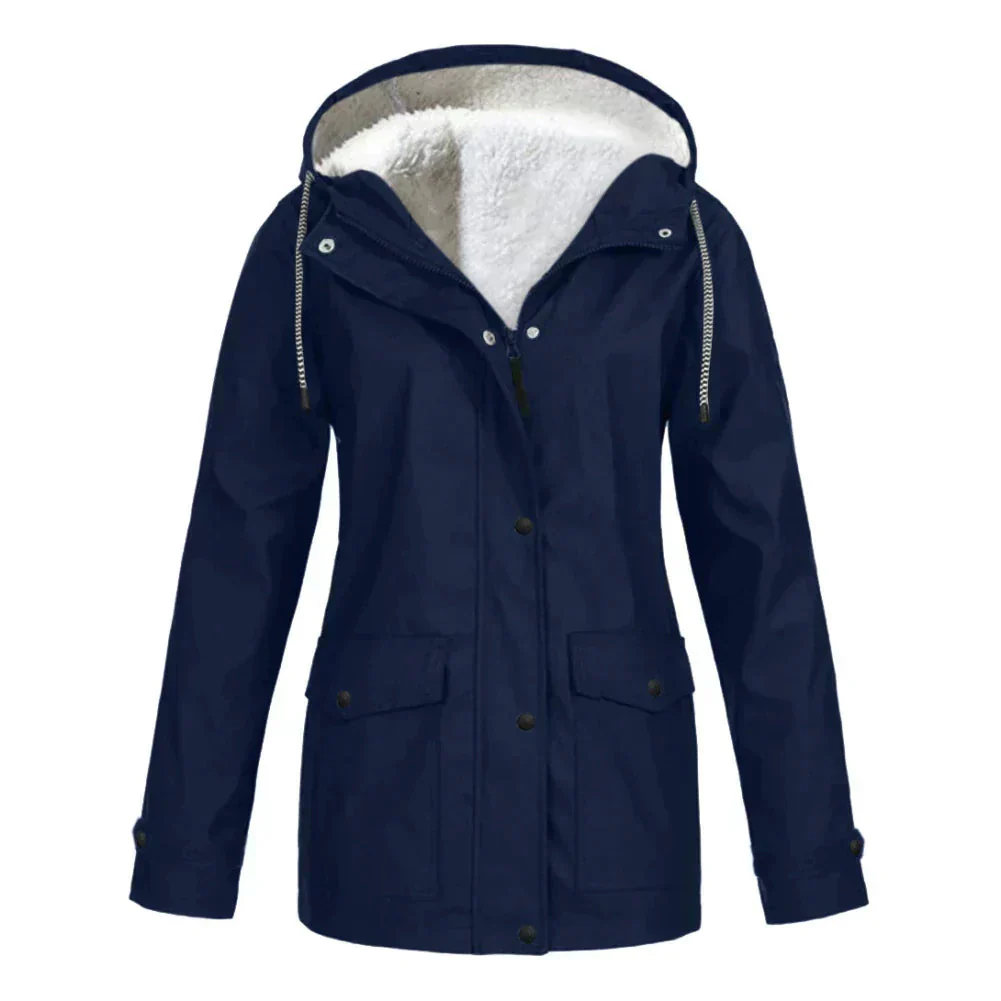 Regenjas met fleece voering en capuchon - Image 2
