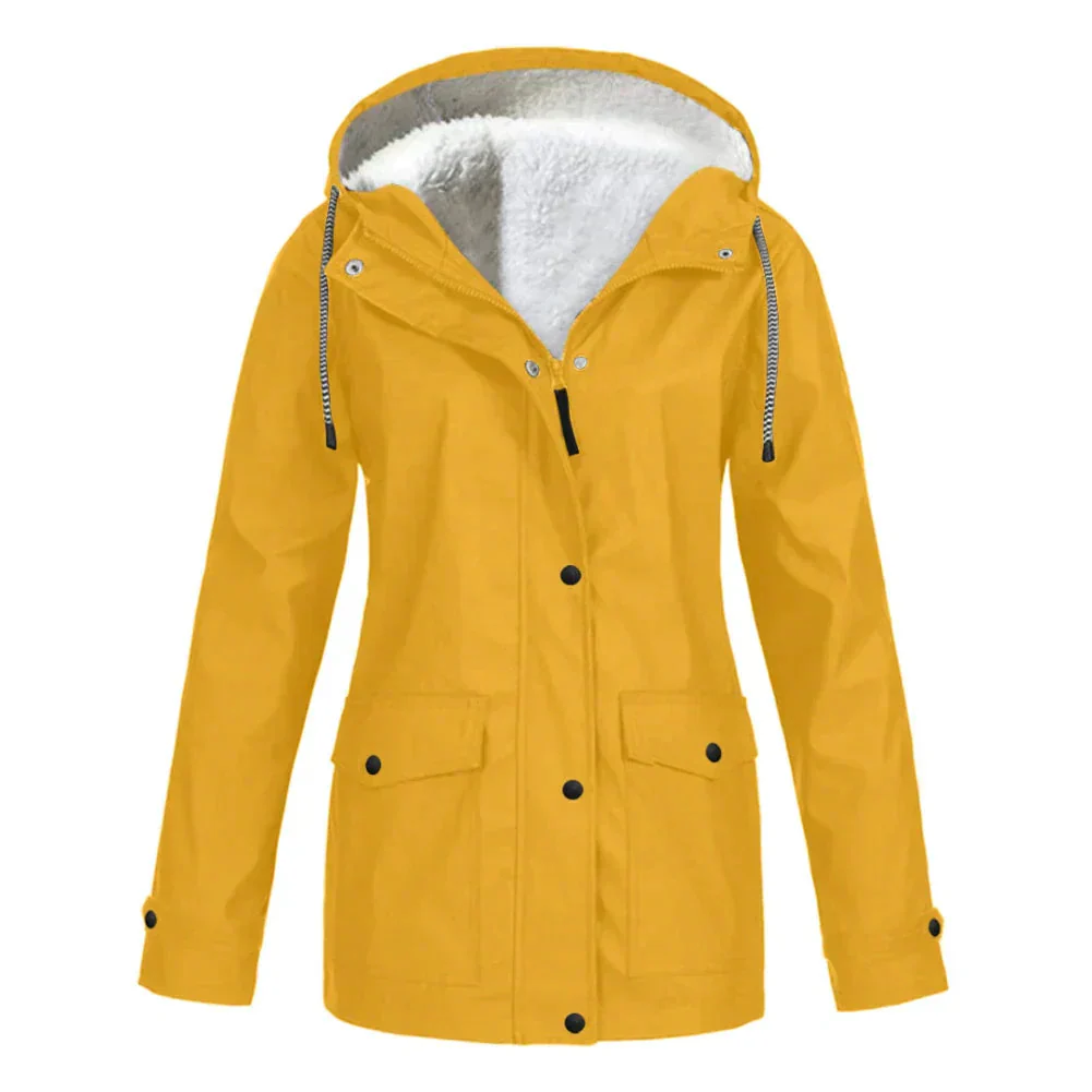 Regenjas met fleece voering en capuchon - Image 3