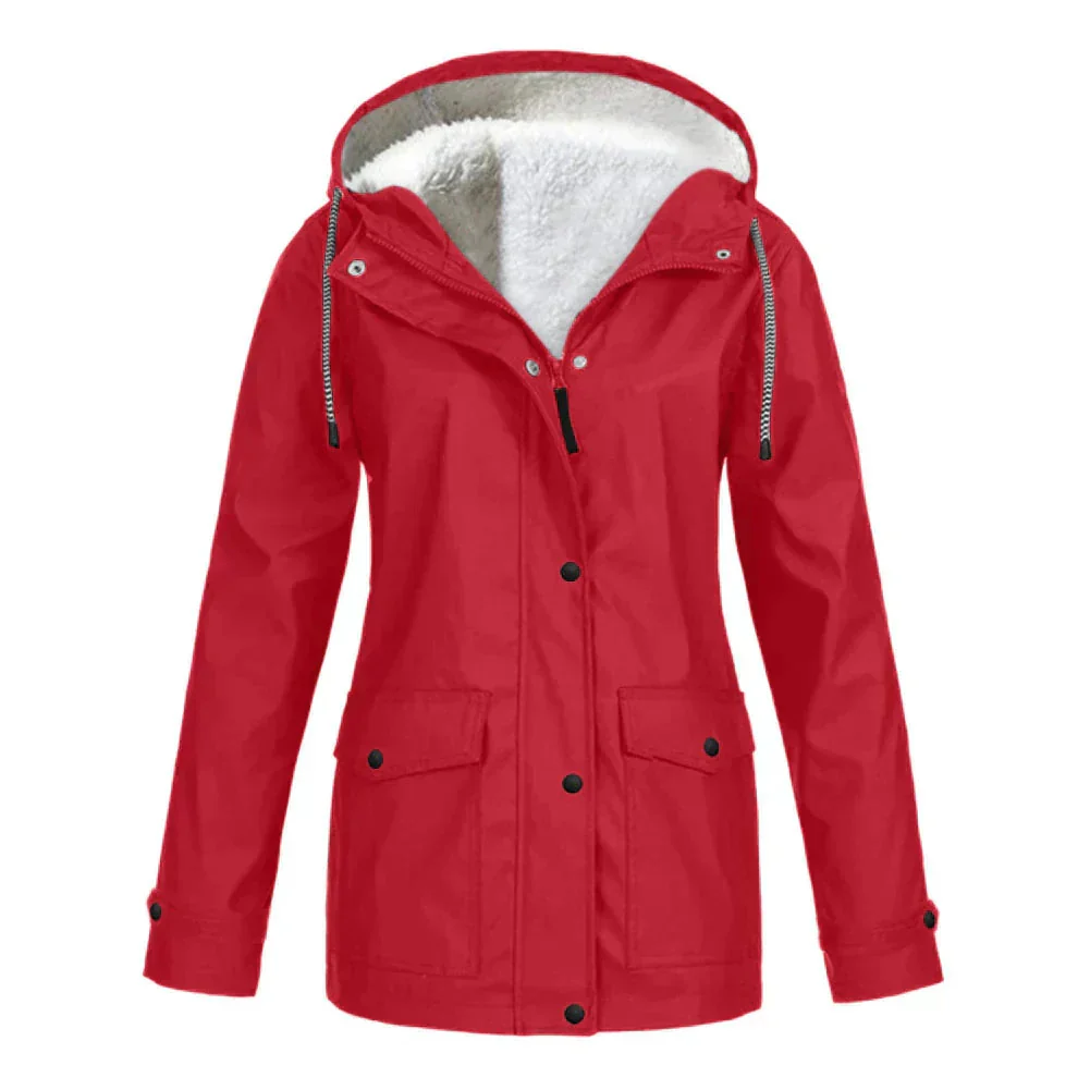 Regenjas met fleece voering en capuchon - Image 5