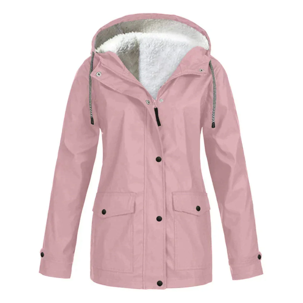 Regenjas met fleece voering en capuchon - Image 6