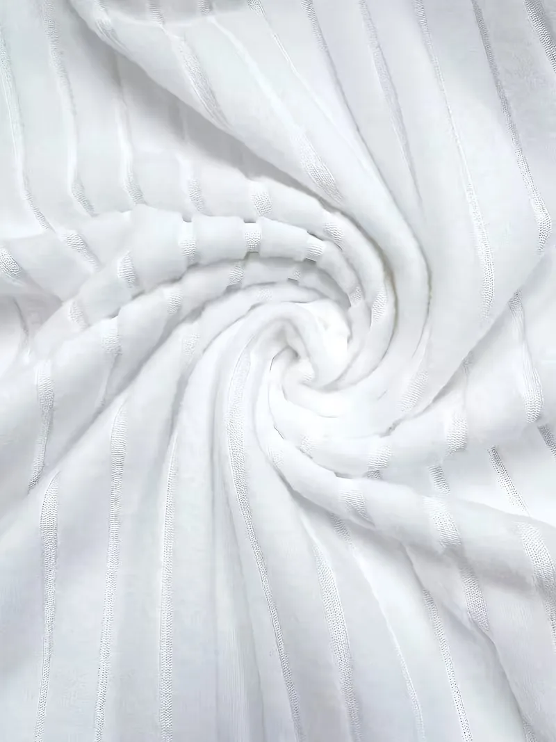 ribbed V-hals T-shirt - Image 5