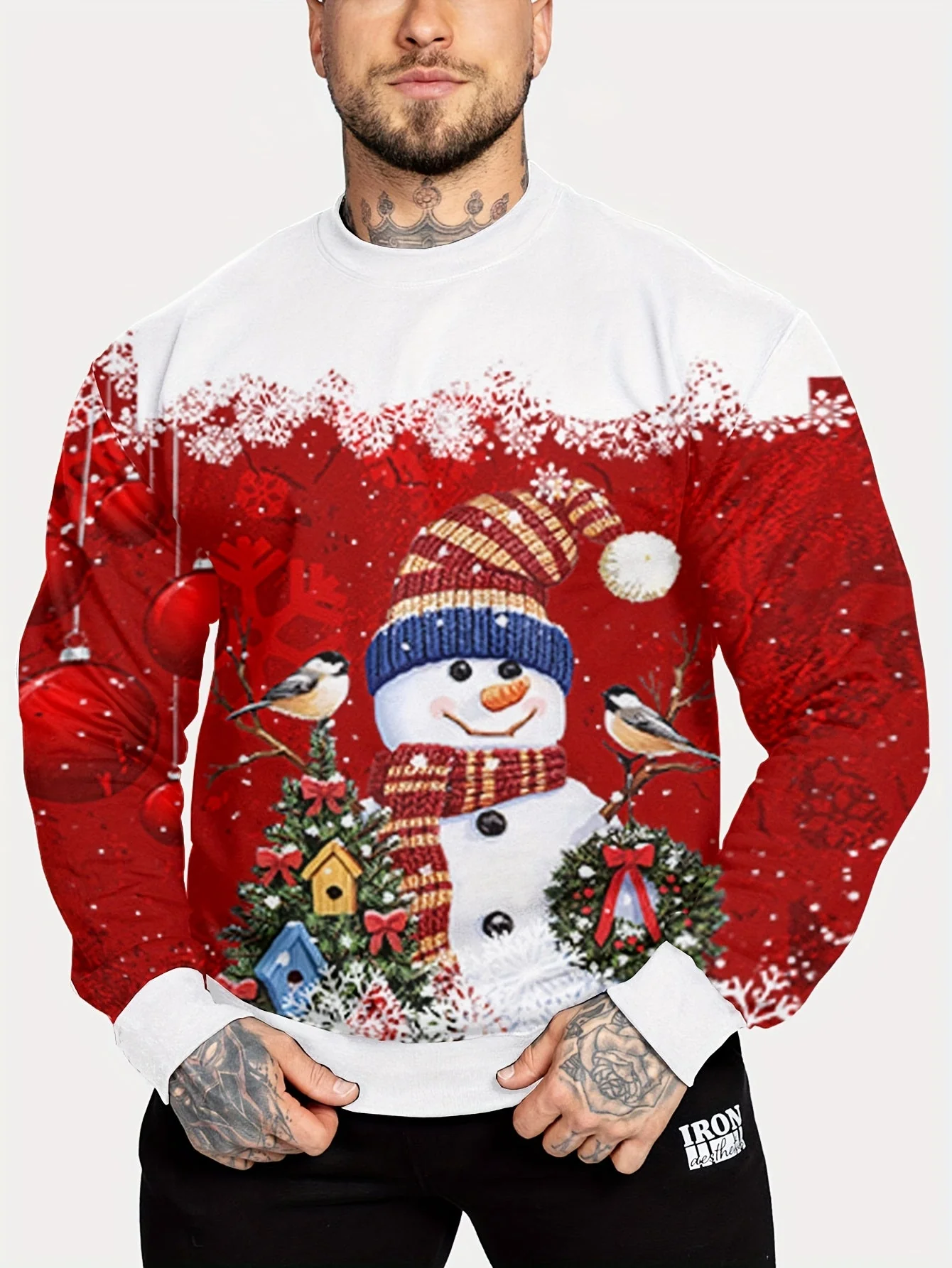 Ruben | Heren kerstman en rendier crewneck sweatshirt - Image 2