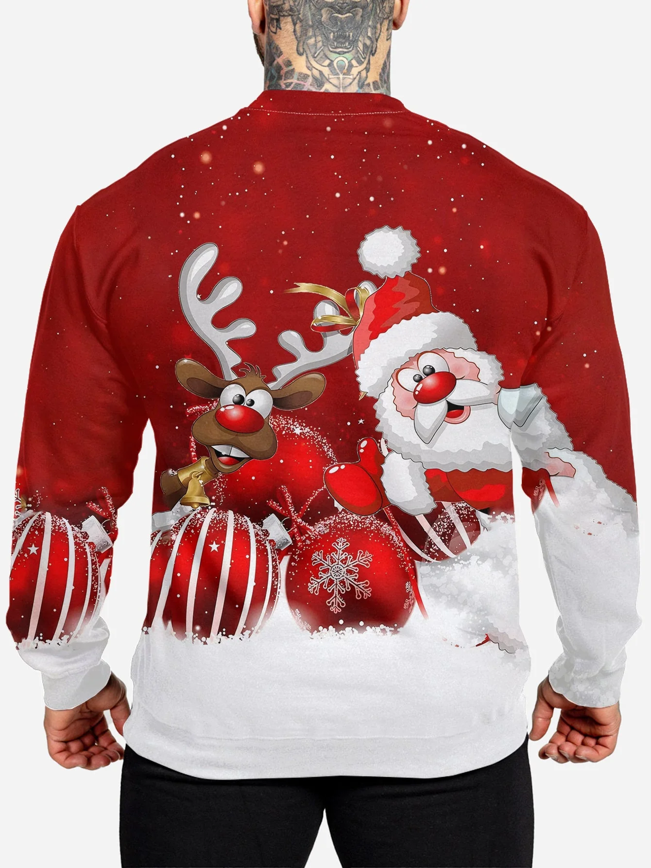 Ruben | Heren kerstman en rendier crewneck sweatshirt - Image 4