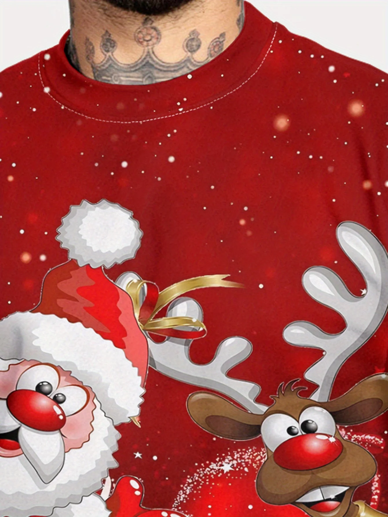Ruben | Heren kerstman en rendier crewneck sweatshirt - Image 6