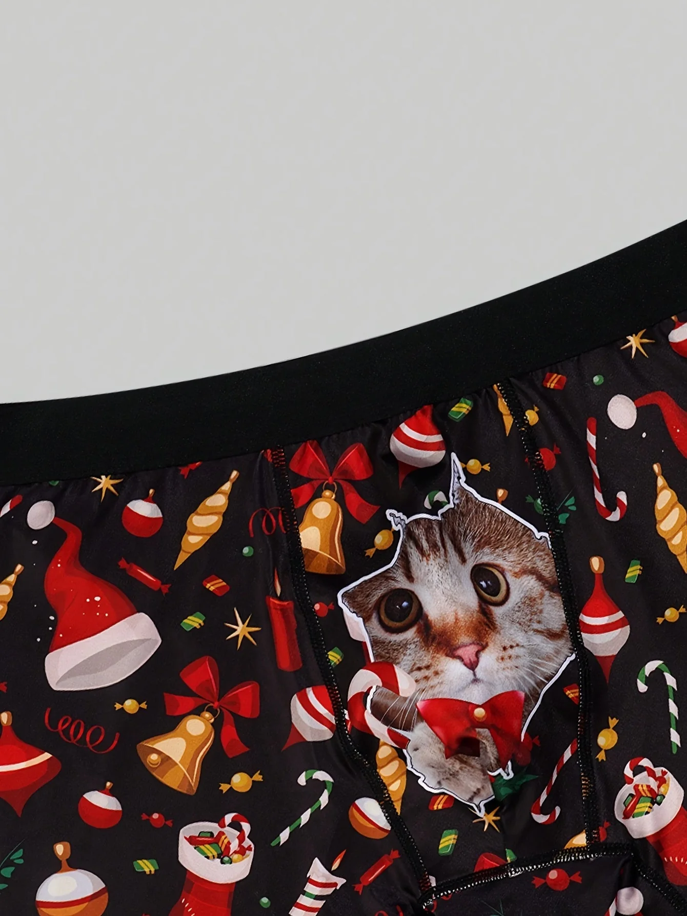 Ruben | Stijlvolle heren kerst kattenprint boxer briefs - Image 5