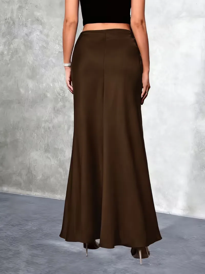 Satijnen rok met hoge taille - Image 14