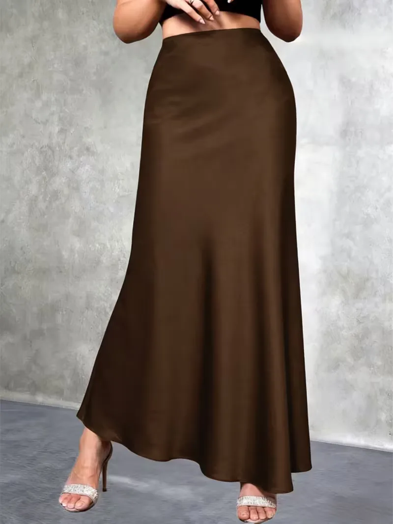 Satijnen rok met hoge taille - Image 15