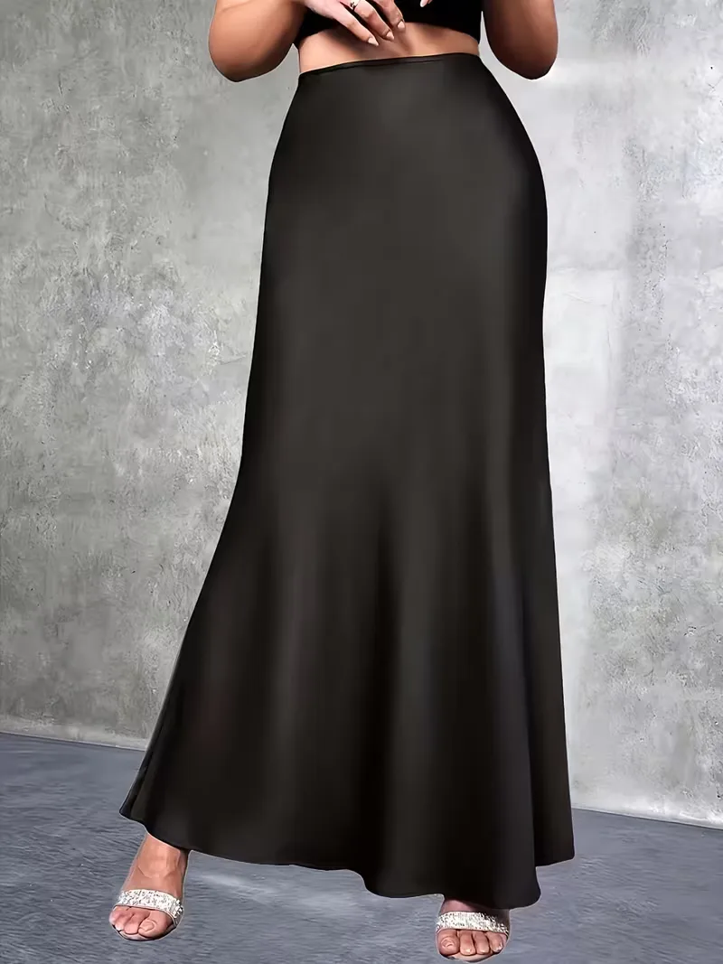 Satijnen rok met hoge taille - Image 18