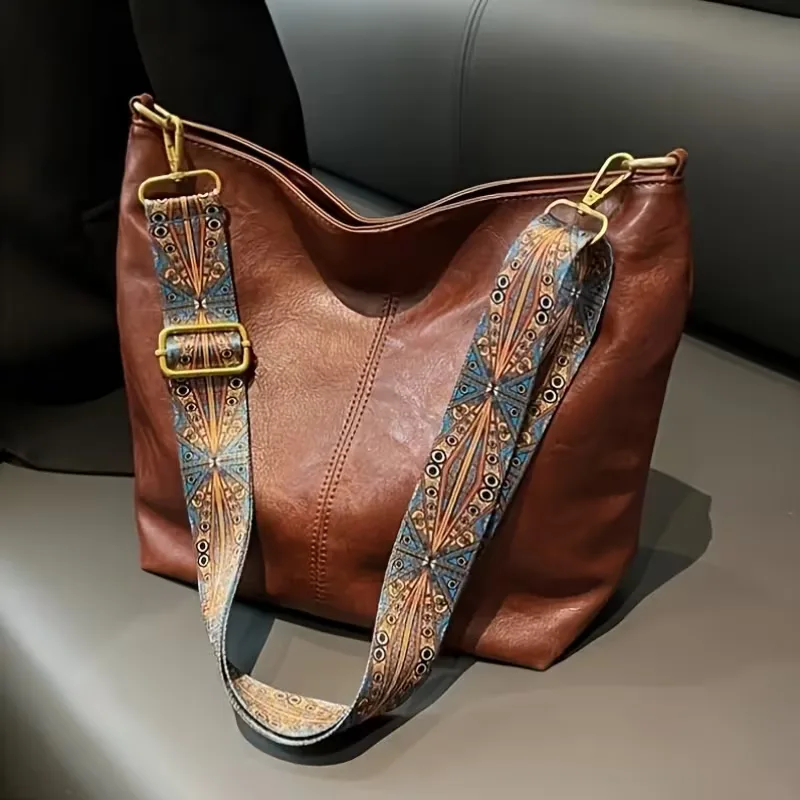 Schoudertas met kleurrijke strap - Image 8