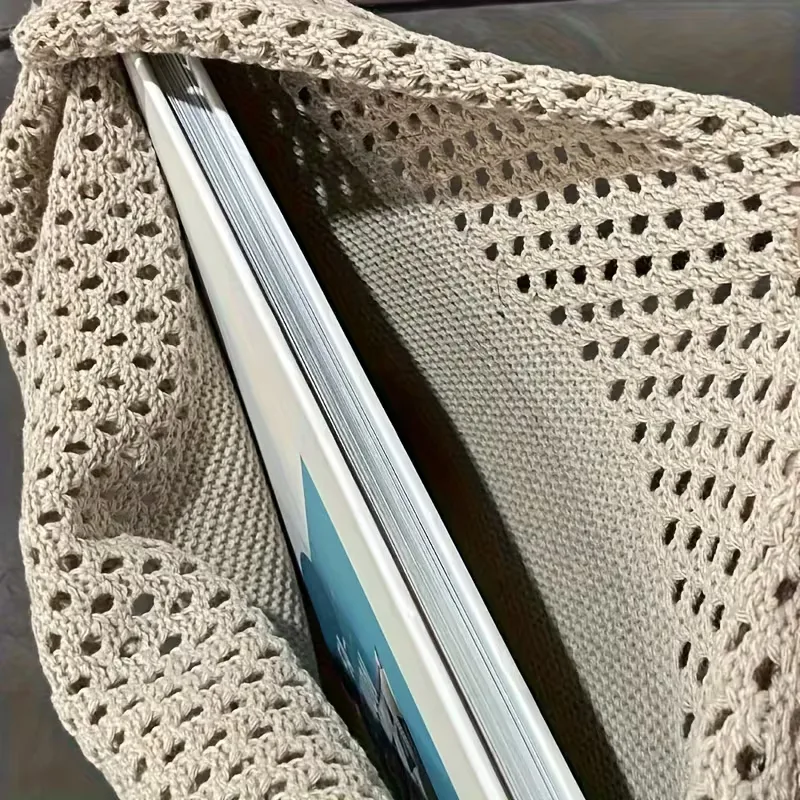 Shopper met hollow crochet design - Image 2