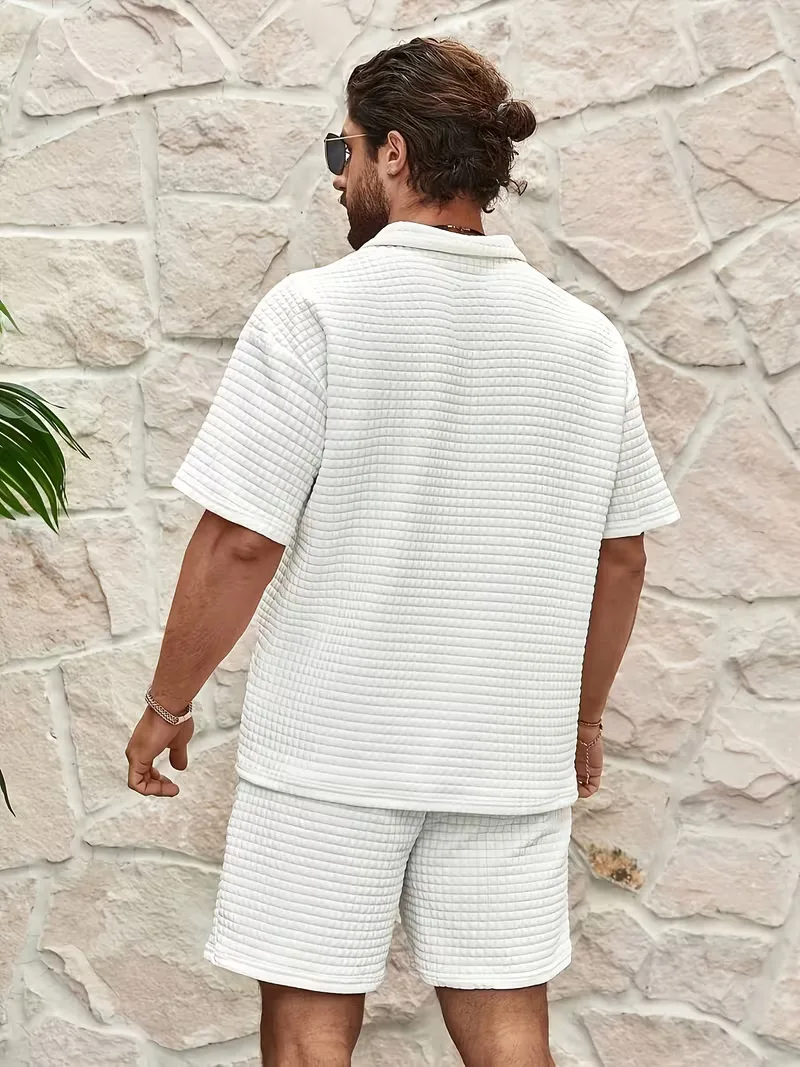 Set met V-neck en textuur - Image 12