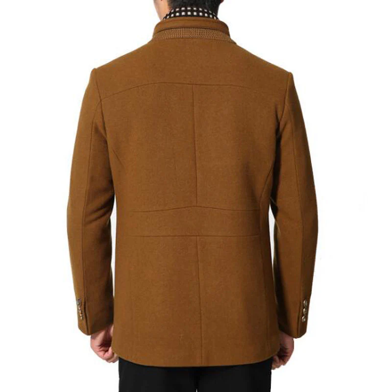 Sjoerd | Wollen cashmere afneembare sjaaljas voor heren - Image 3