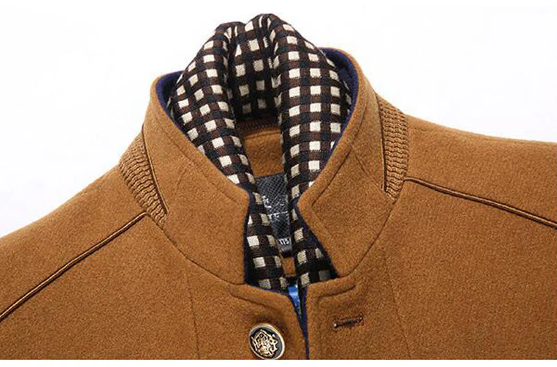 Sjoerd | Wollen cashmere afneembare sjaaljas voor heren - Image 4