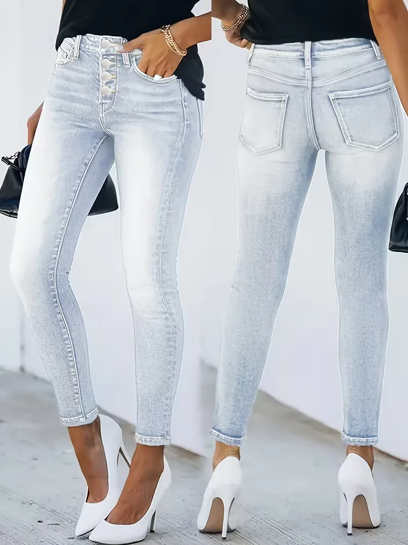 Skinny jeans met hoge taille - Image 2