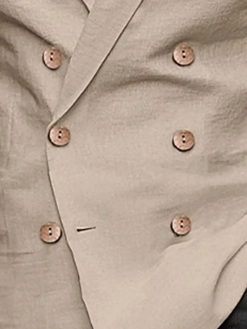 Slim fit blazer met houten knopen - Image 9