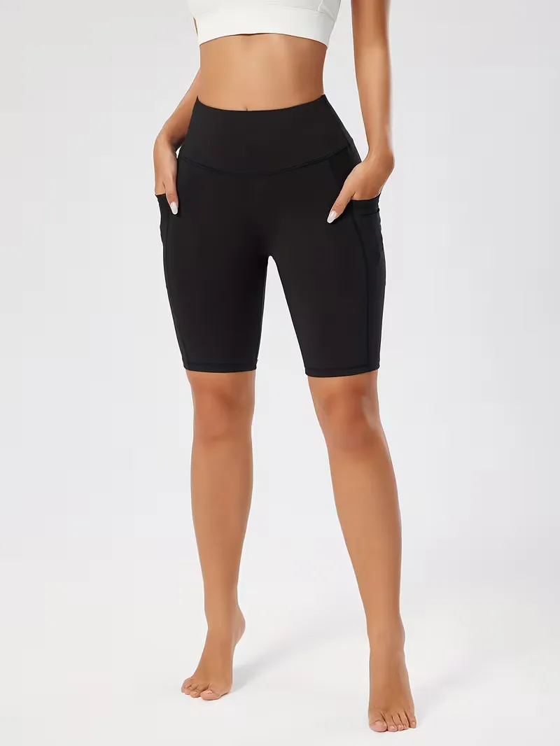 Slim-fit high-waisted shorts - Image 10