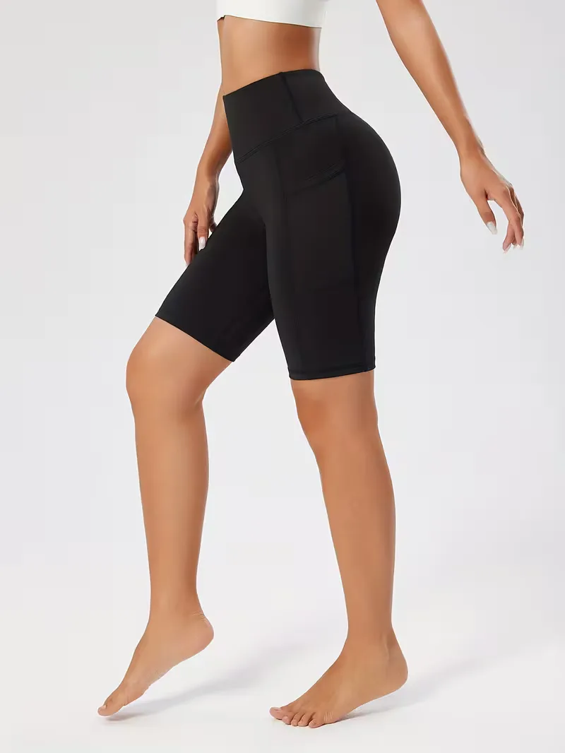 Slim-fit high-waisted shorts - Image 11