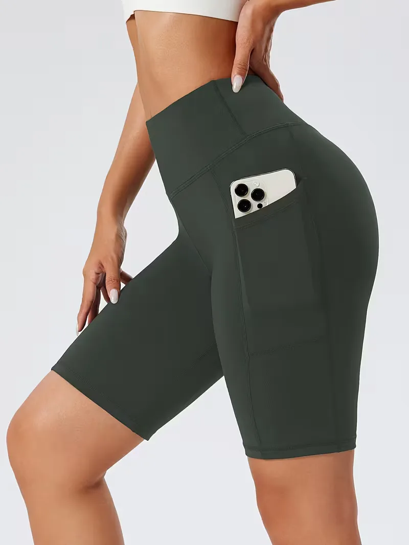Slim-fit high-waisted shorts - Image 25