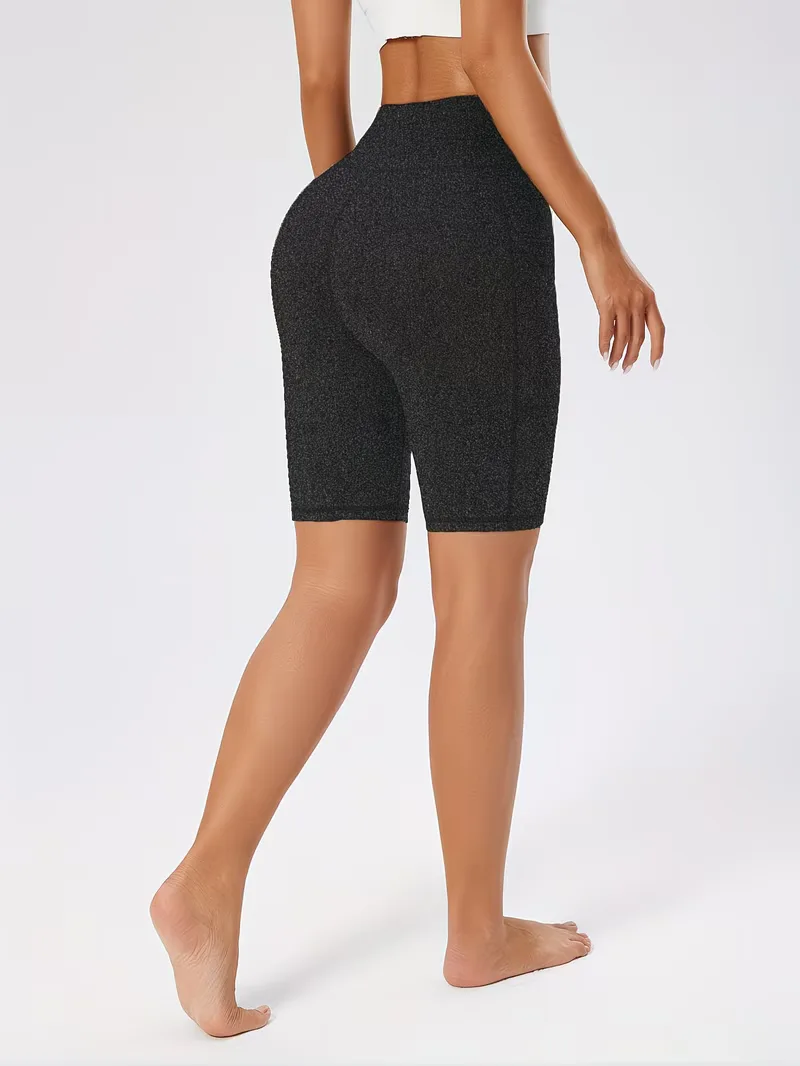 Slim-fit high-waisted shorts - Image 3
