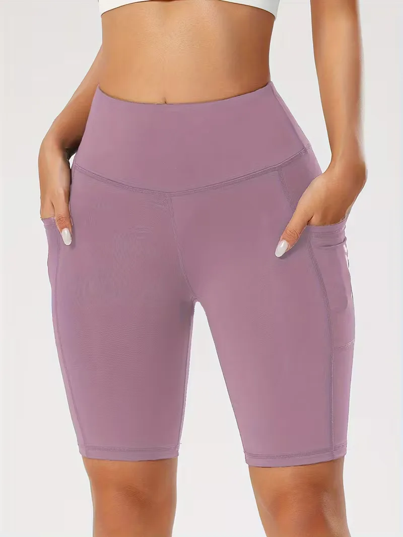 Slim-fit high-waisted shorts - Image 42