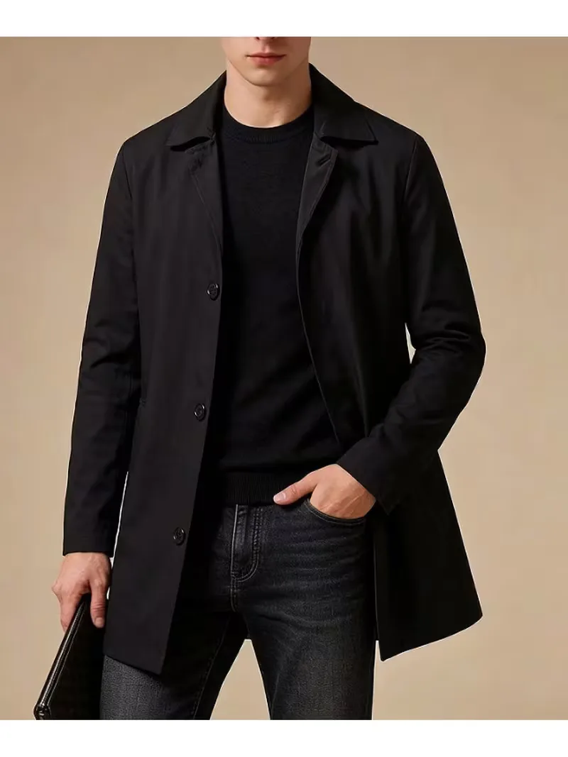 Slim fit trenchcoat met zakdetail - Image 6