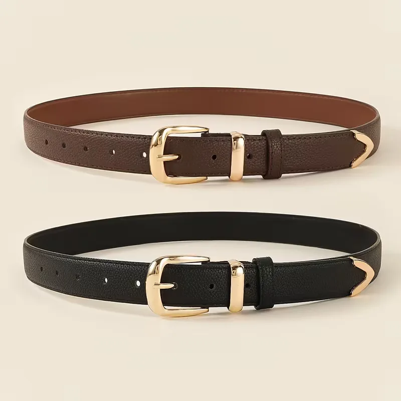 Smalle riem met gouden gesp - Image 3