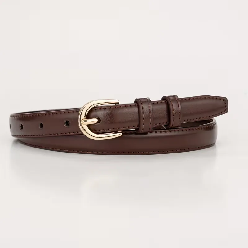 Smalle riem met half-oval gesp - Image 2