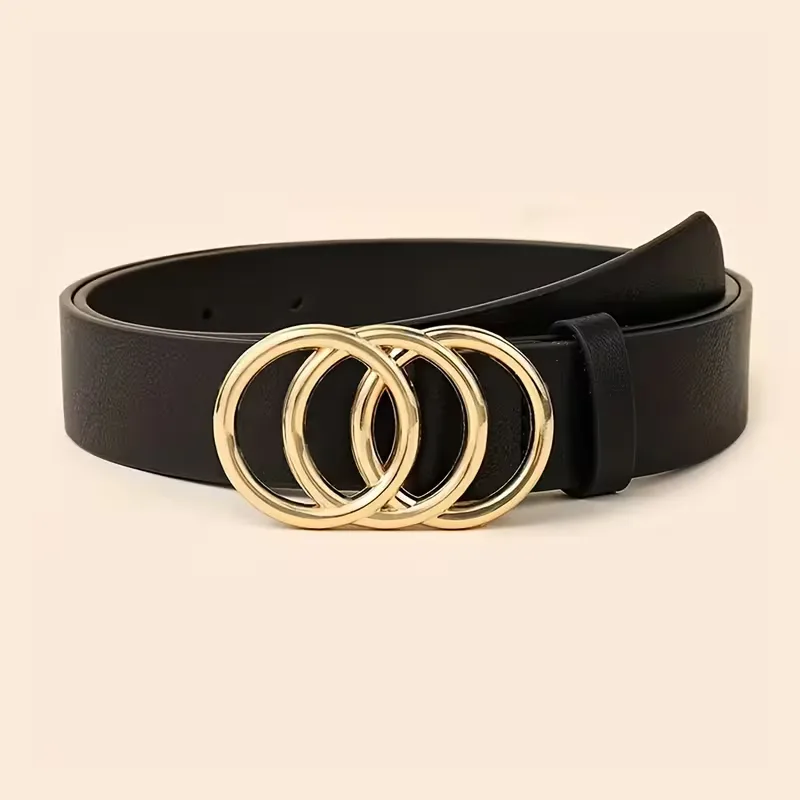 Smalle riem met metalen gespen - Image 5