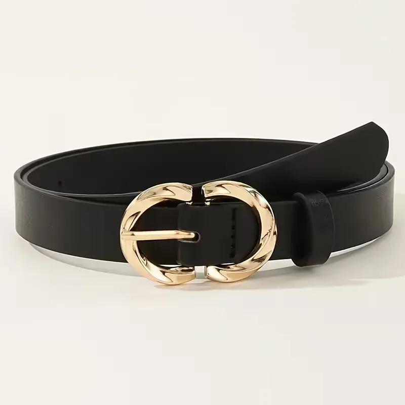 Smalle riem met metalen gespen - Image 6