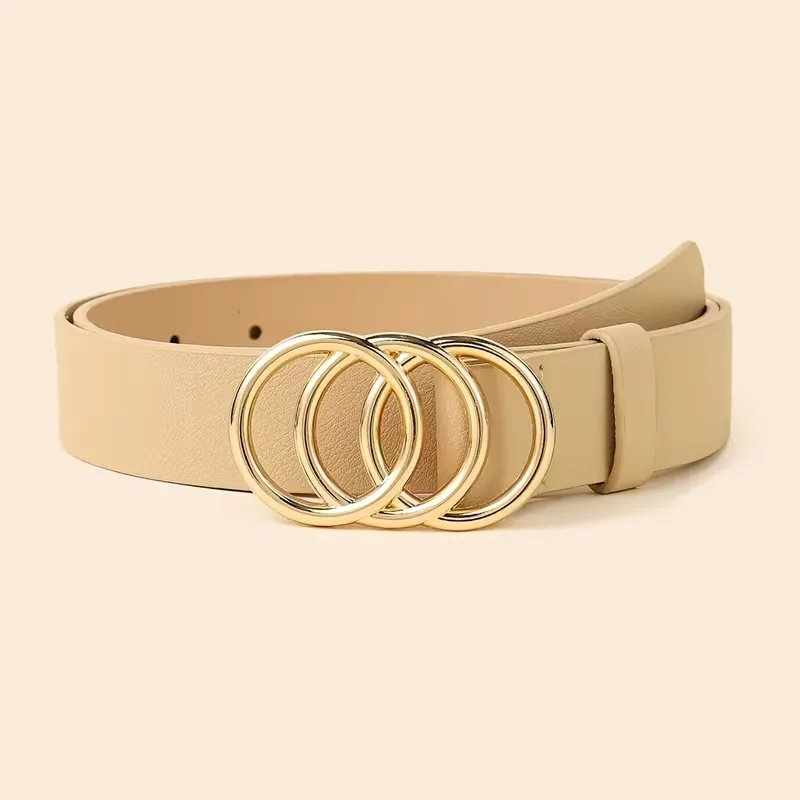Smalle riem met metalen gespen - Image 8