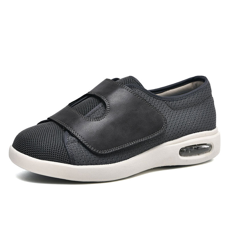 Sneakers met extra brede pasvorm en klittenbandsluiting - Image 3
