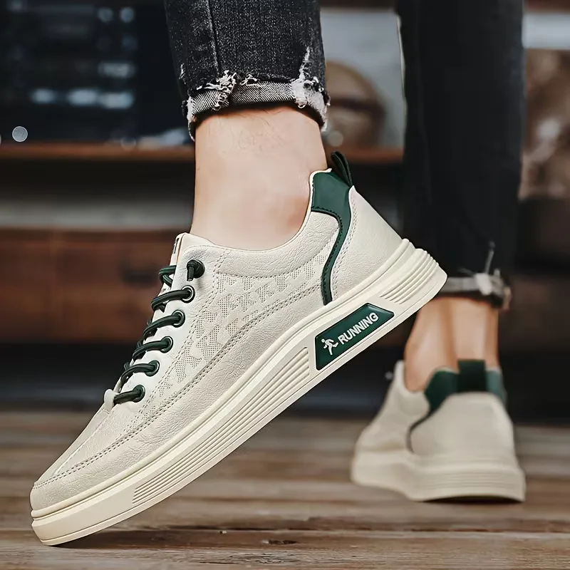 Sneakers met kunstleer en verhoogde rubberen zool - Image 10
