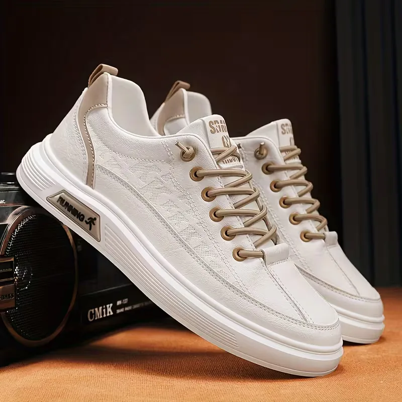 Sneakers met kunstleer en verhoogde rubberen zool - Image 13