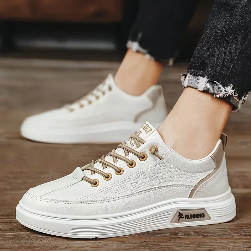 Sneakers met kunstleer en verhoogde rubberen zool - Image 14