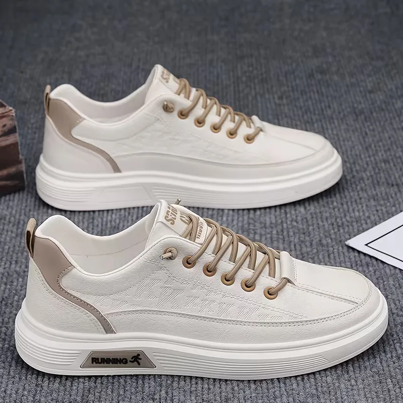 Sneakers met kunstleer en verhoogde rubberen zool - Image 18
