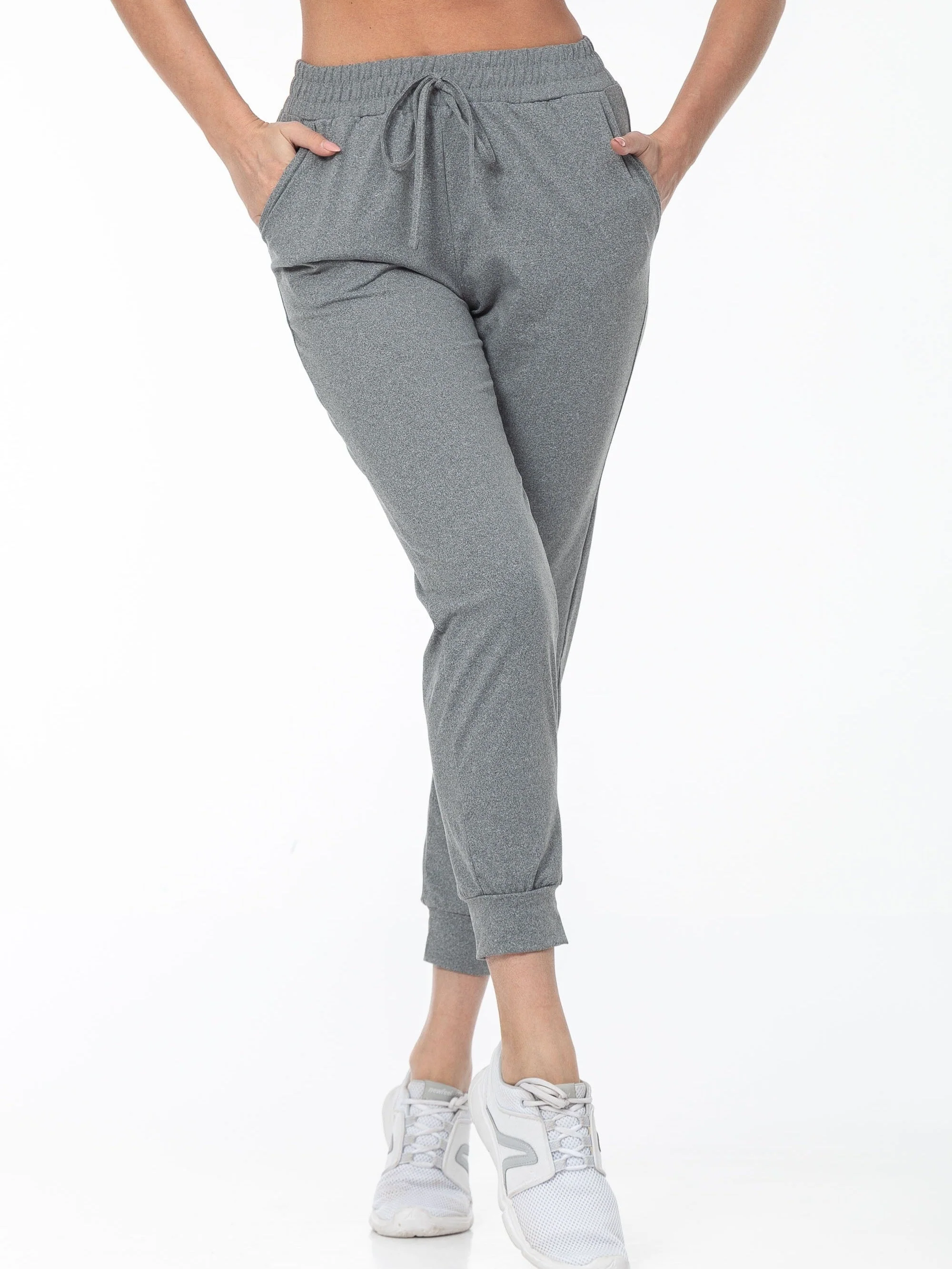 Sophie | Effen kleur casual hardloopbroek met zak - Image 8