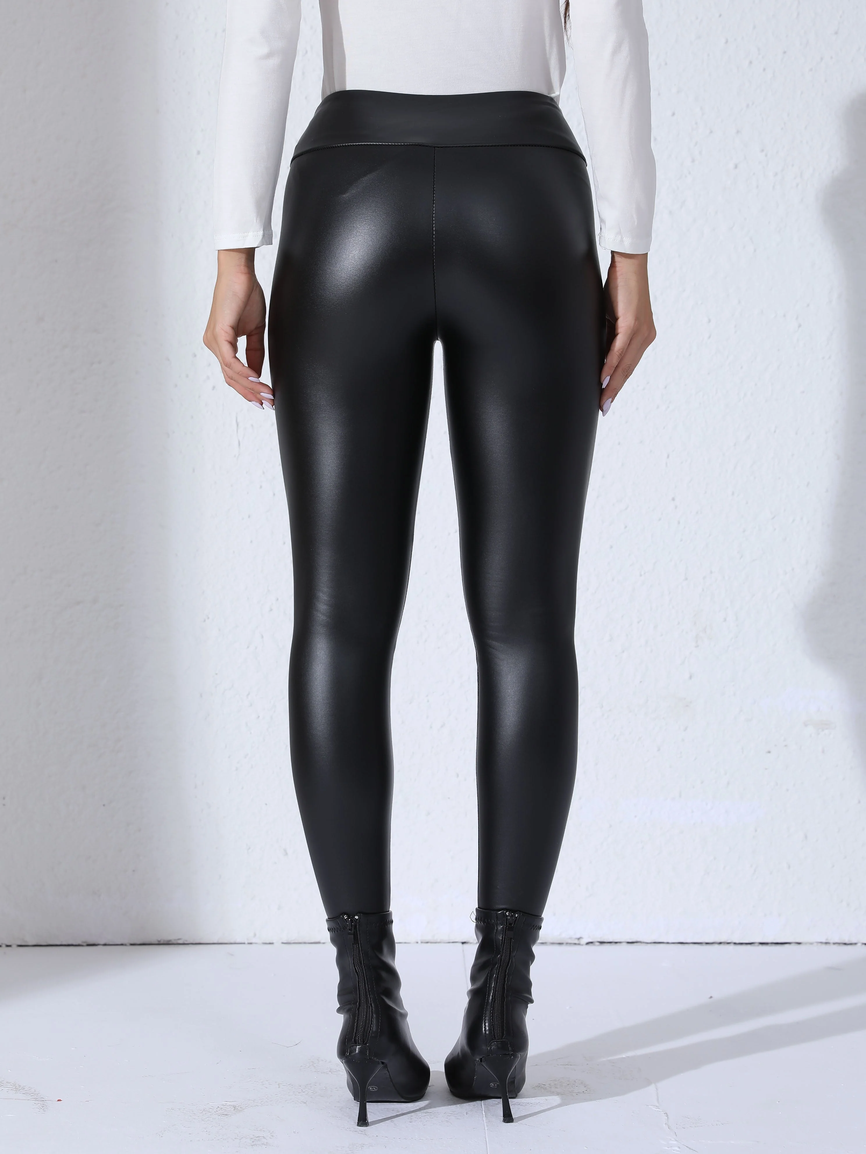 Sophie | PU leren outdoor sportleggings - Image 6
