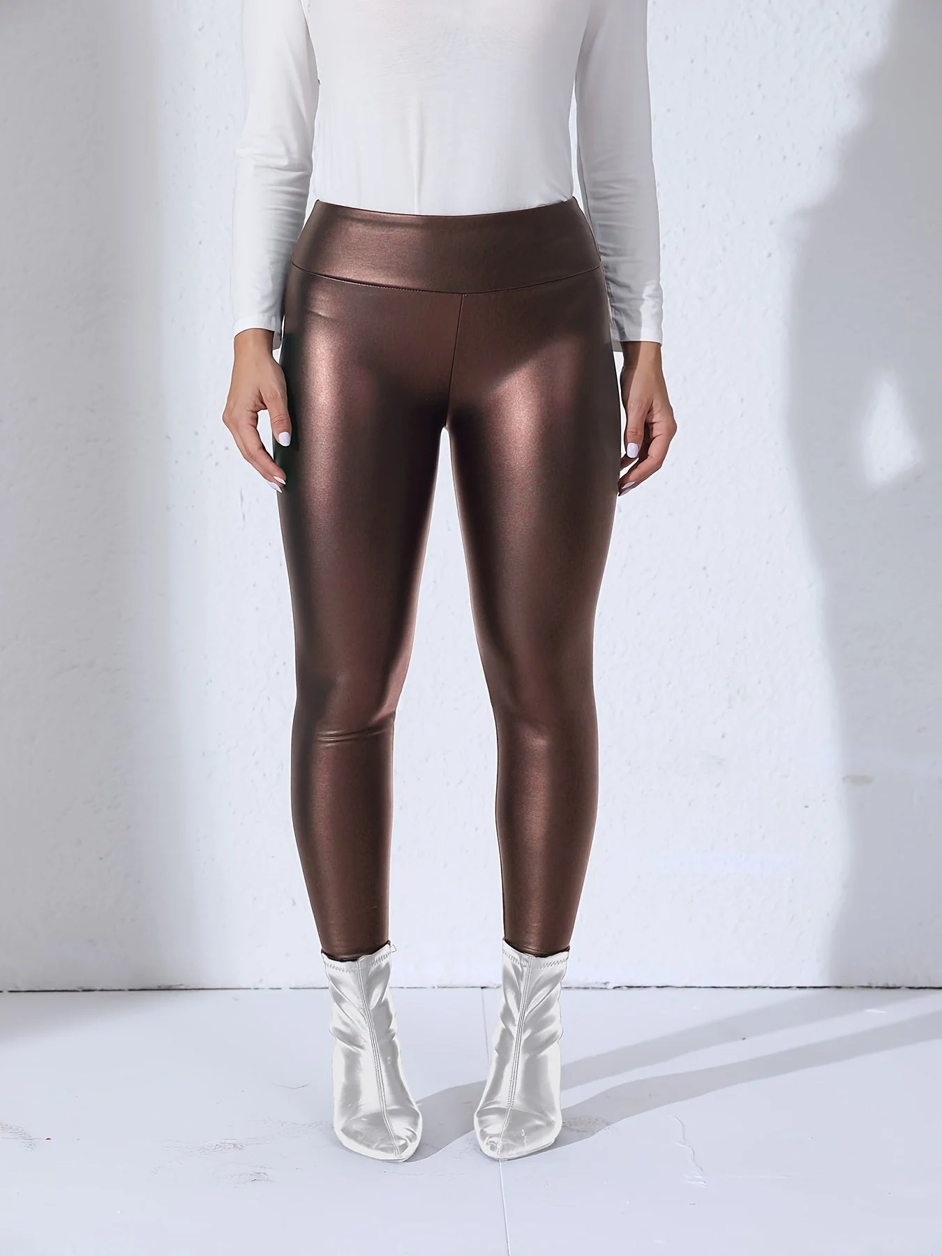 Sophie | PU leren outdoor sportleggings - Image 7