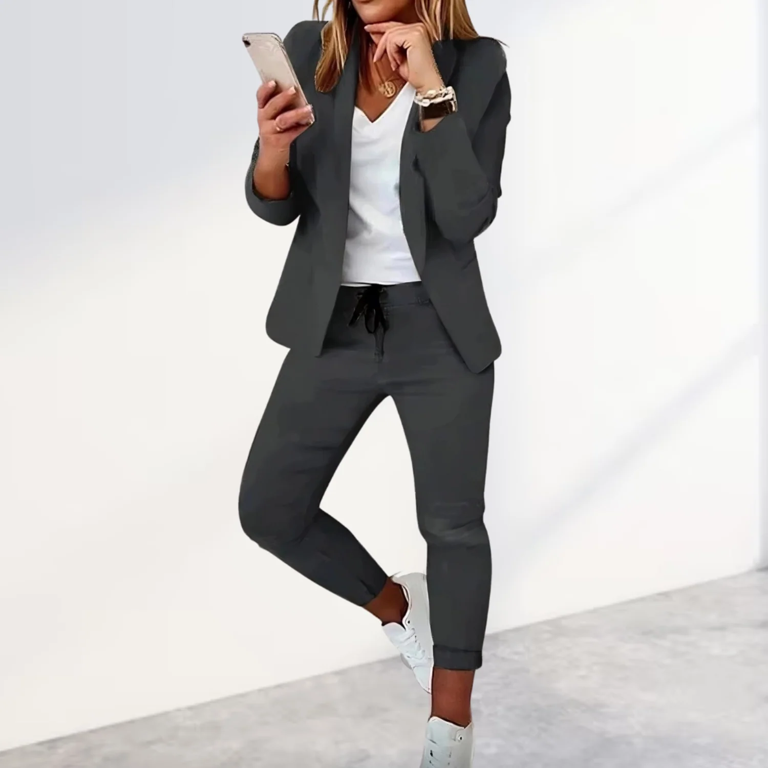 Sophie | Stijlvolle blazer & broek dames set - Image 2