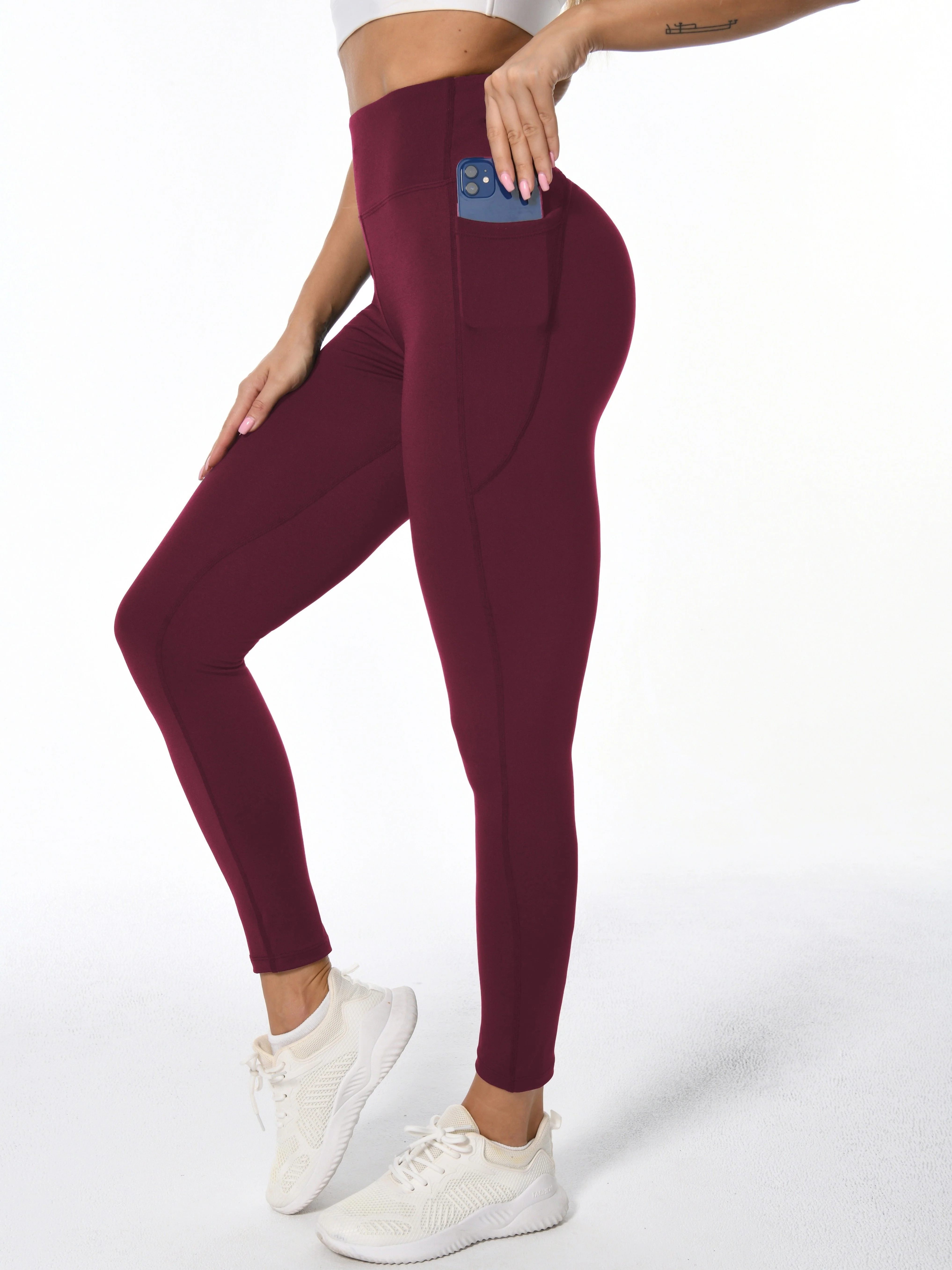 Sophie | Zachte stretchy dames sportleggings met billift en zakken - Image 3
