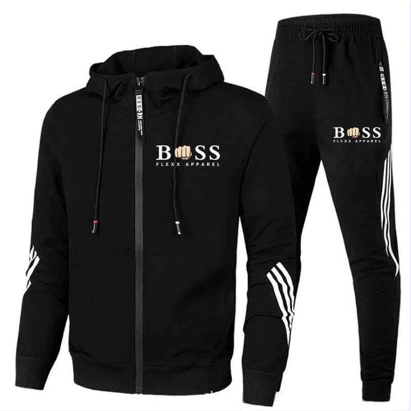 Sport trainingspak met hoodie en elastische tailleband - Image 2