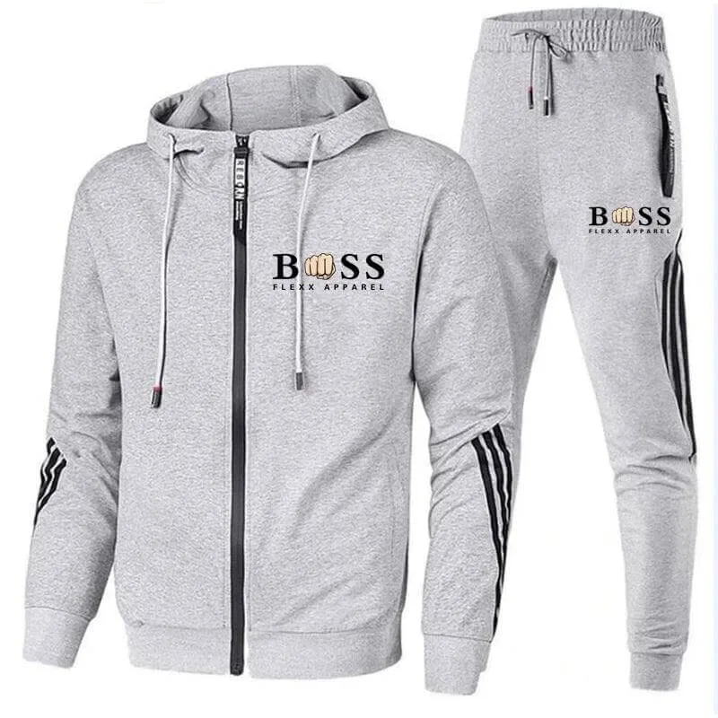 Sport trainingspak met hoodie en elastische tailleband - Image 4