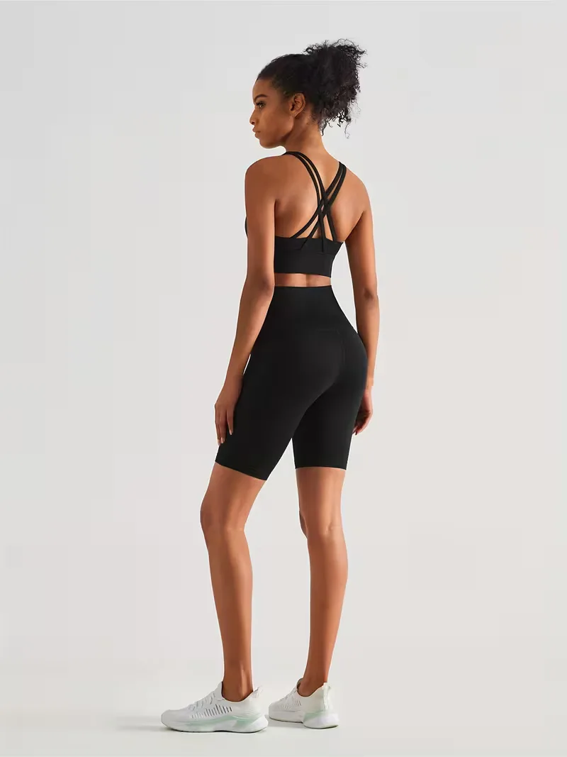 Sportshort met hoge taille - Image 3
