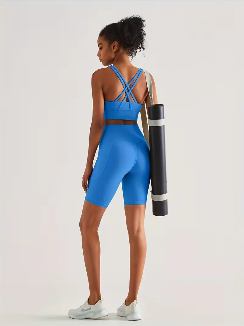 Sportshort met hoge taille - Image 32