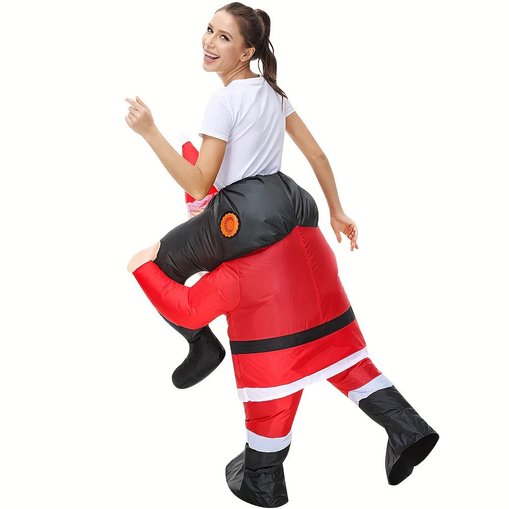 Stijlvol opblaasbare kerstman kostuum voor carnaval - Image 5